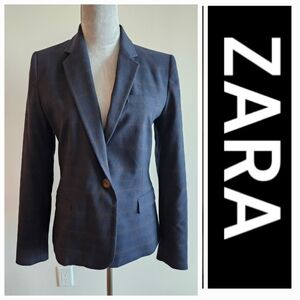 ZARA Navy Stripes Blazer